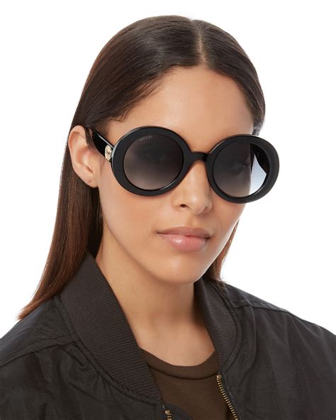 gucci studded round sunglasses|Gucci sunglasses for round face.